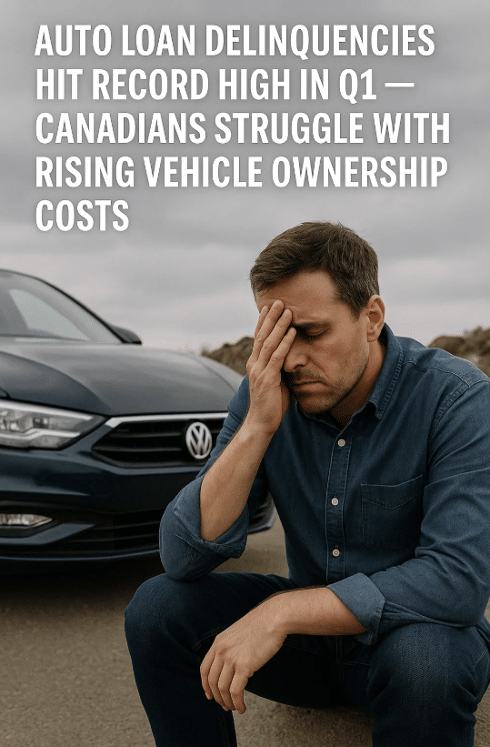Auto Loan Delinquencies Hit Record High in Q1 — Canadians Struggle with Rising Vehicle Ownership Costs