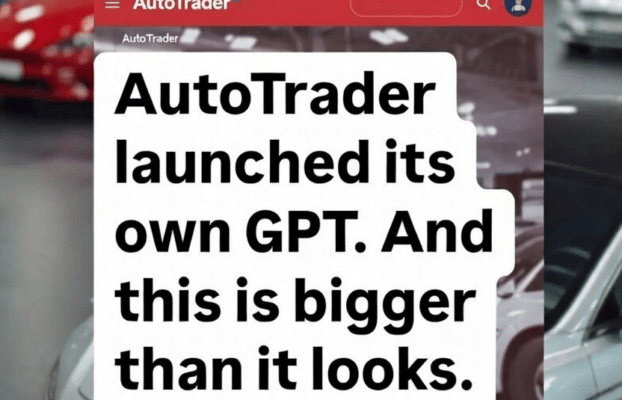 AutoTrader launched its own GPT. And this is bigger than it looks.
